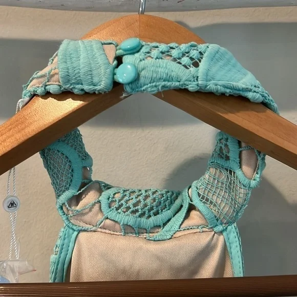 Missguided nwt mint lace and nude choker halter neck bodycon cocktail dress 4 - Picture 9 of 12